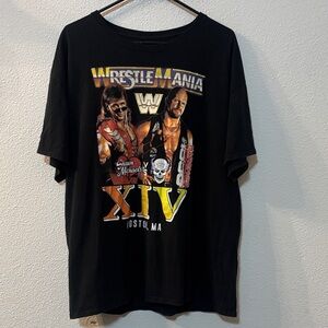 WWE WrestleMania Black Graphic T-Shirt